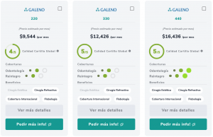 Comparar Planes Galeno